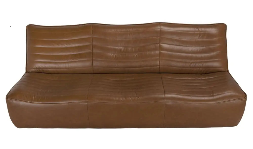 Noir Mcclain 3 Seater, Roche Tan Leather