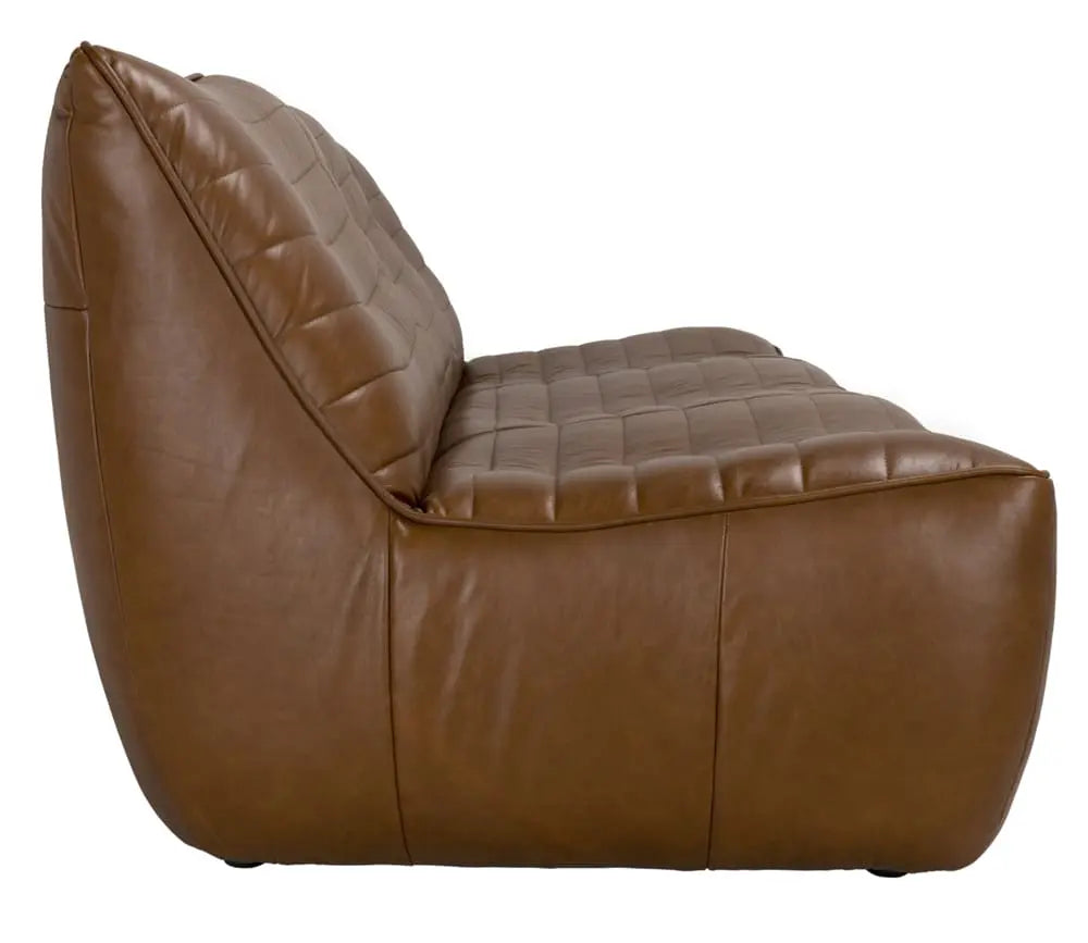 Noir Mcclain 3 Seater, Roche Tan Leather