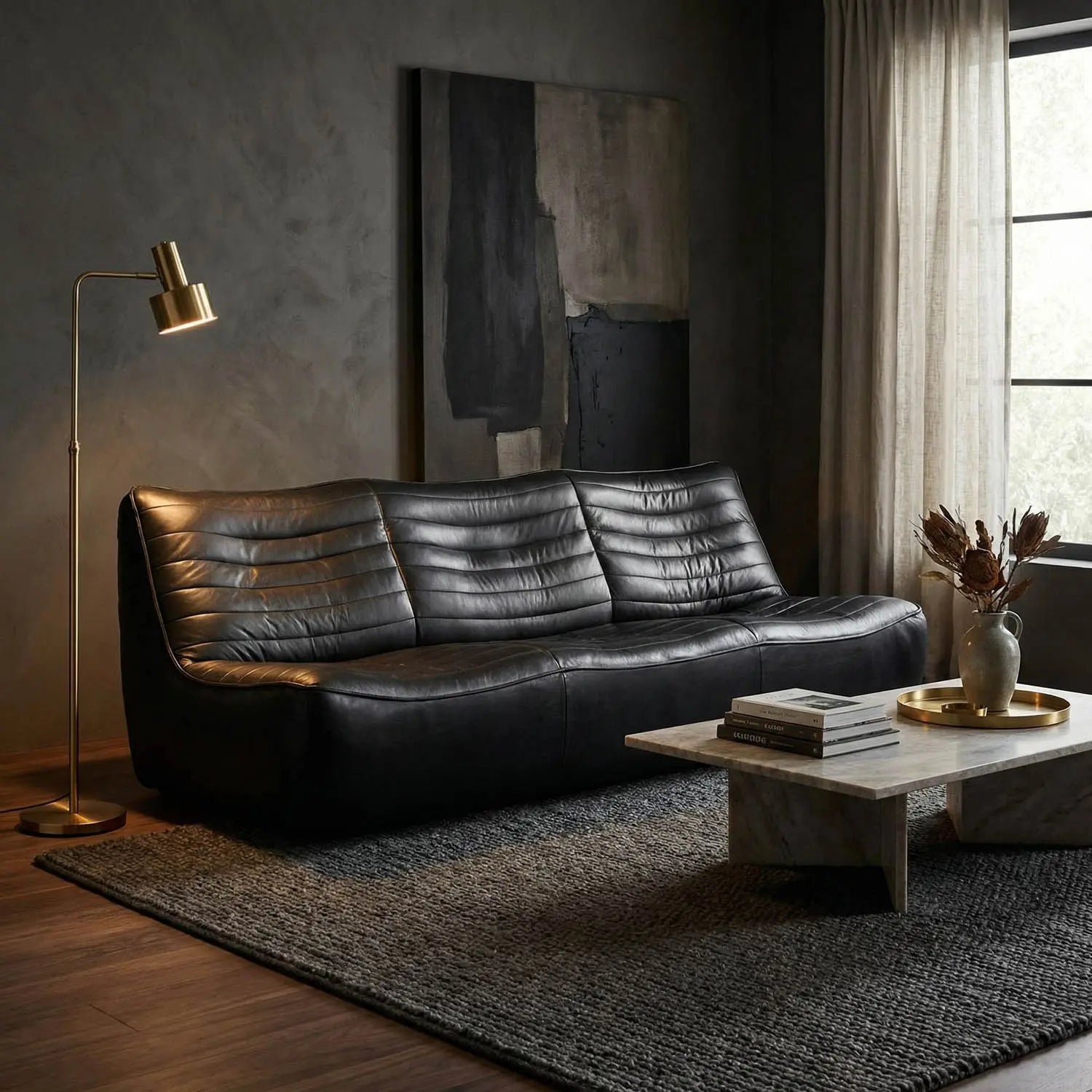 Noir Mc Clain 3 Seater
