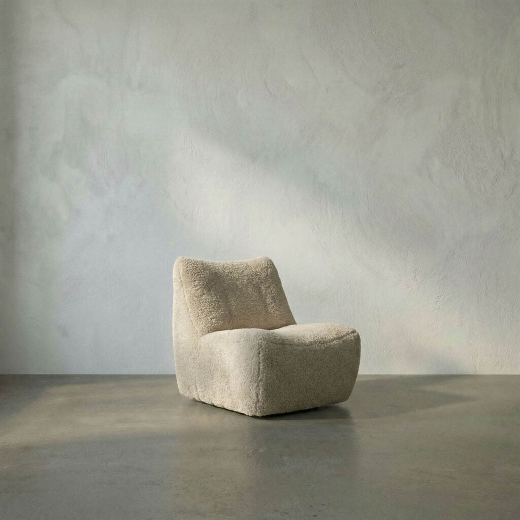 Noir Mcclain Swivel Chair, Camel Fabric