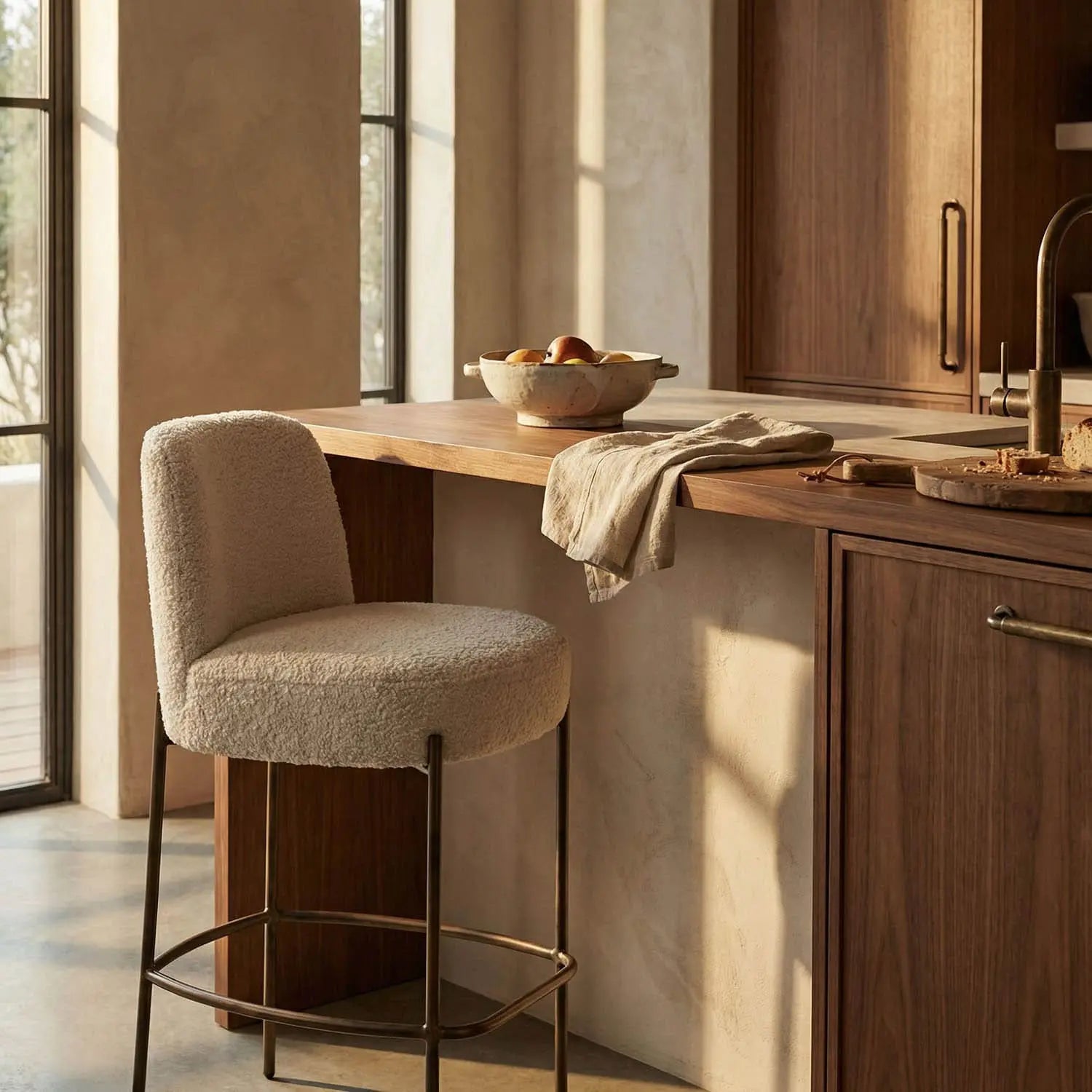 Noir Darwin Counter Chair