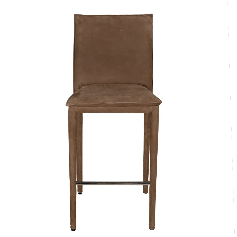 Noir Newton Counter Chair, Orris Brown Leather