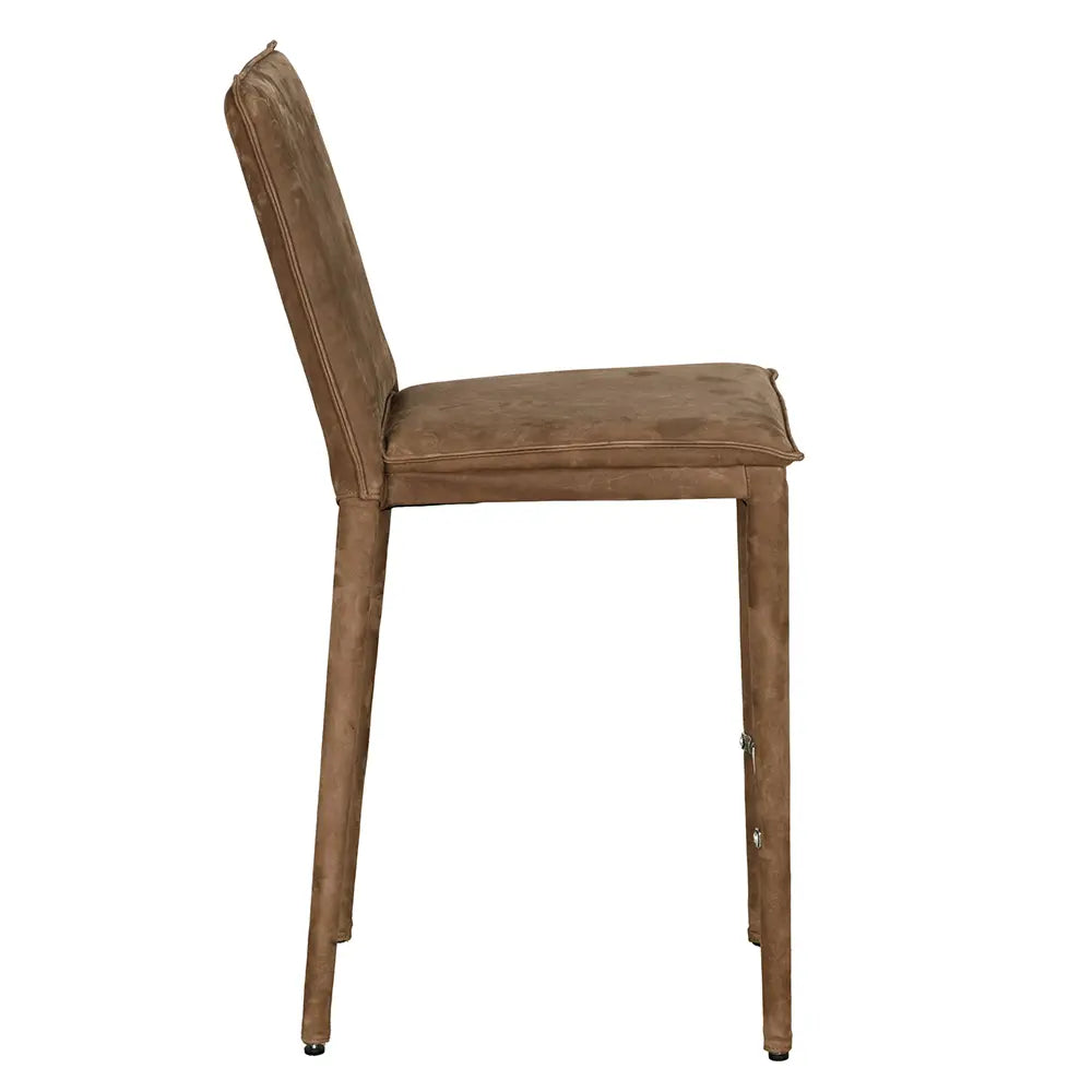 Noir Newton Counter Chair, Orris Brown Leather