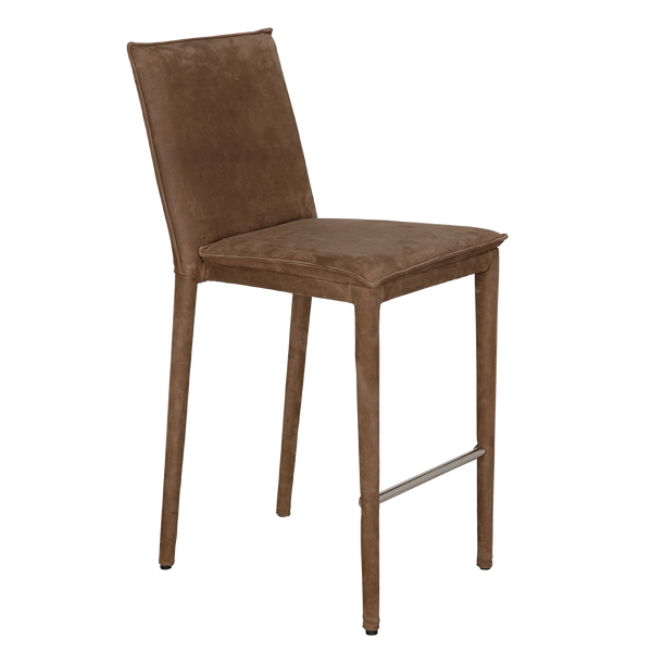 Noir Newton Counter Chair, Orris Brown Leather