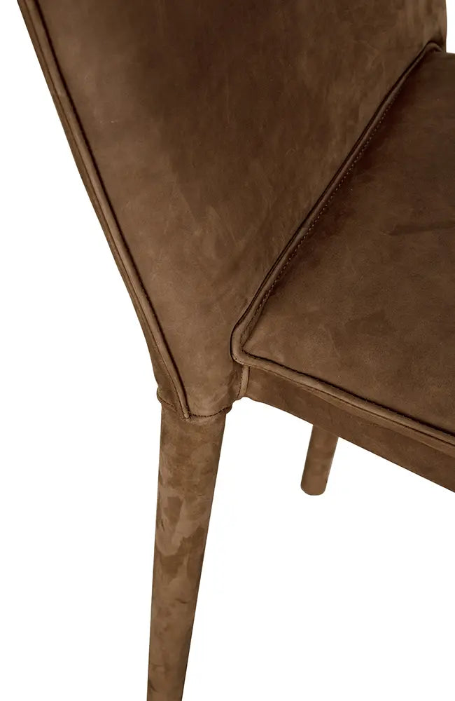 Noir Newton Counter Chair, Orris Brown Leather