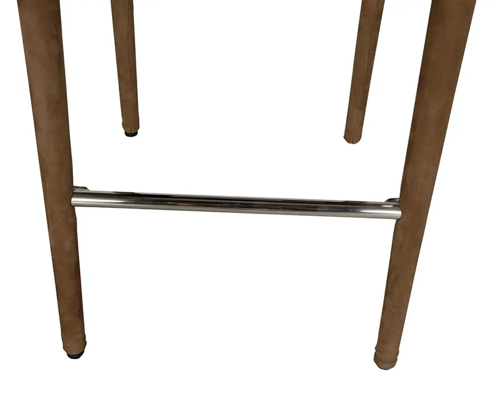 Noir Newton Counter Chair, Orris Brown Leather
