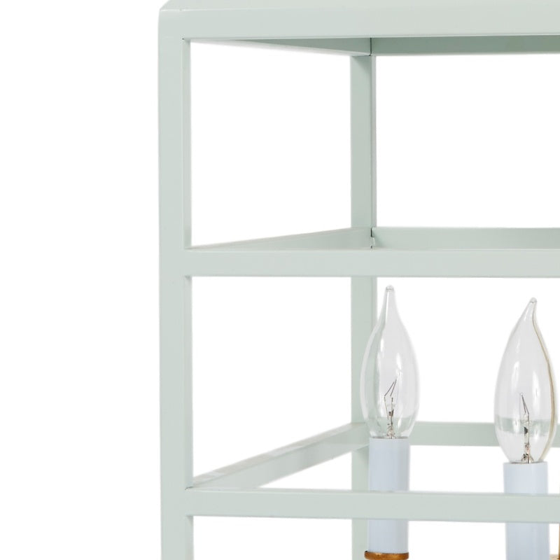 Redondo Mint  Blue Chandelier by Old World Design