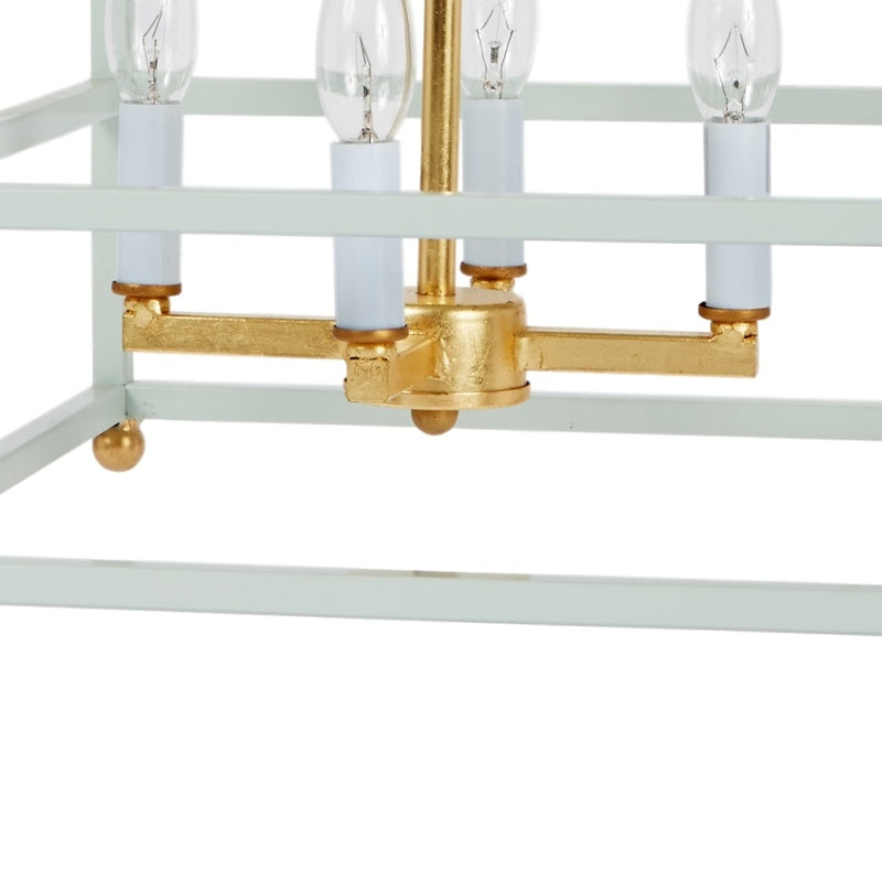 Redondo Mint  Blue Chandelier by Old World Design