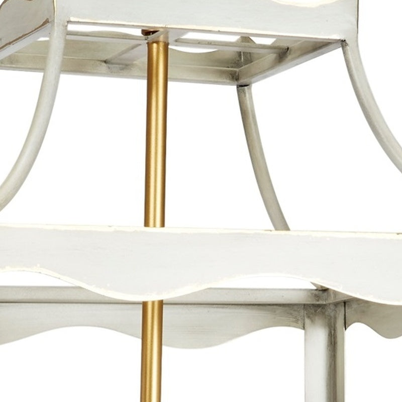 Marin Navy Blue & Gold Metal Lantern by Old World Design