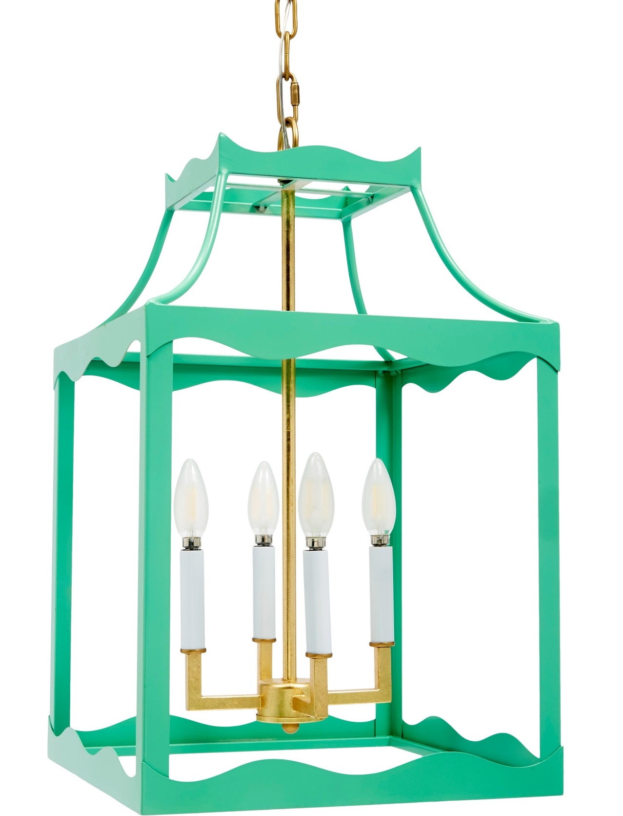 Old World Design Sea Green Sylvie Pendant Light