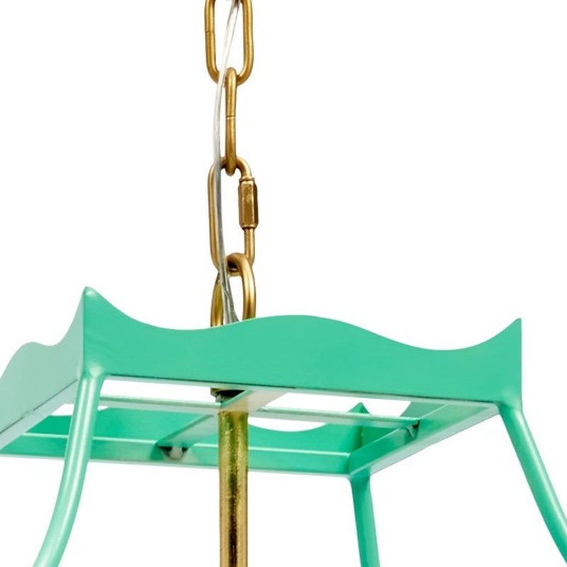 Old World Design Sea Green Sylvie Pendant Light