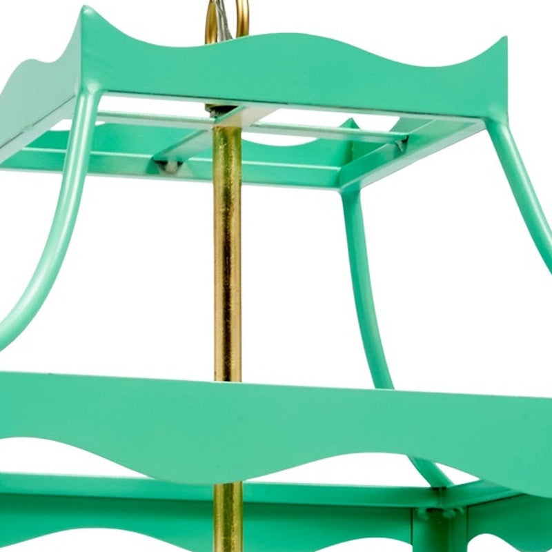 Old World Design Sea Green Sylvie Pendant Light