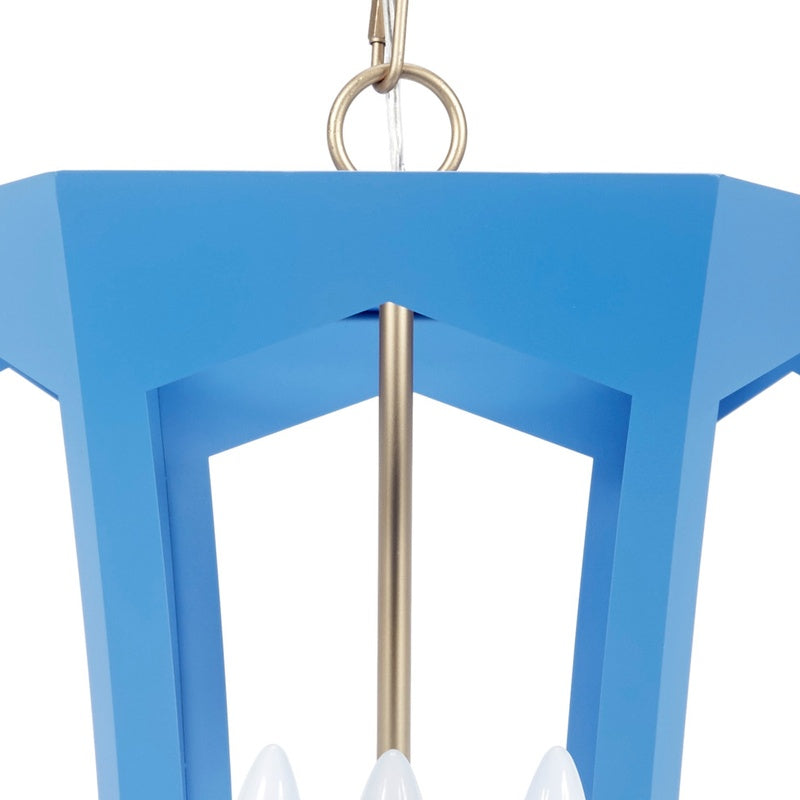 Charles Parisian Blue Lantern Light by Old World Designs