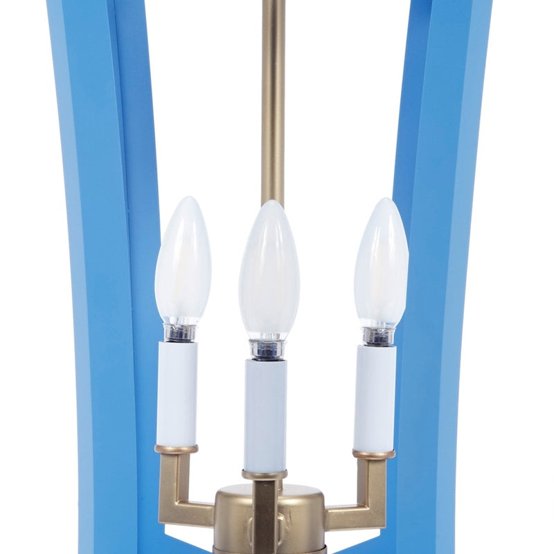 Charles Parisian Blue Lantern Light by Old World Designs