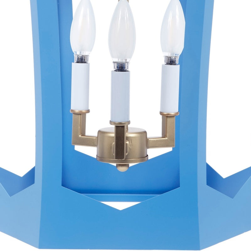Charles Parisian Blue Lantern Light by Old World Designs