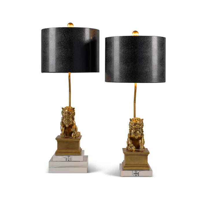 Port 68 Dynasty Accent Lamp Gold, Set of 2