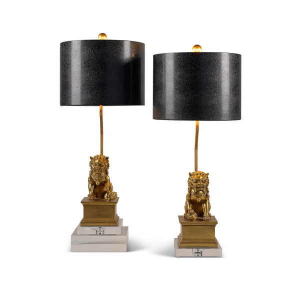 Port 68 Dynasty Accent Lamp Gold, Set of 2