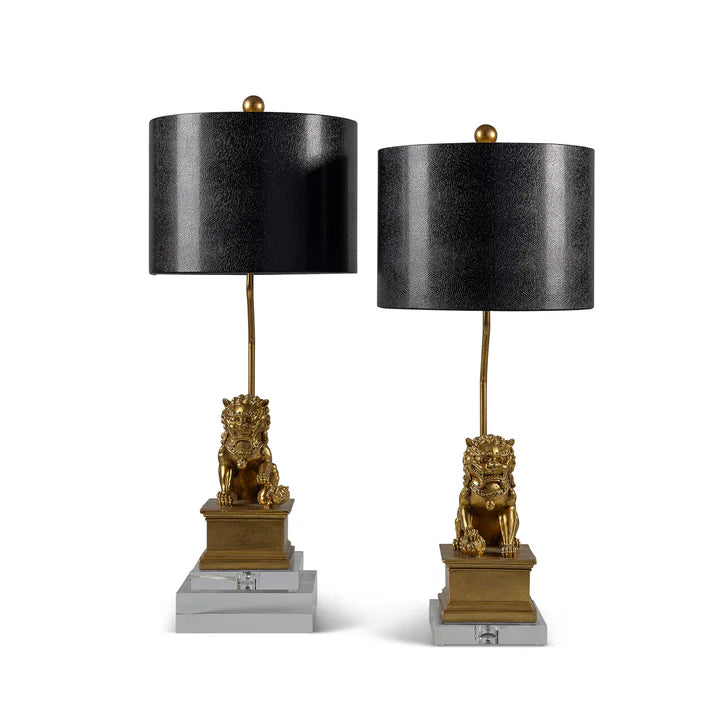 Port 68 Dynasty Accent Lamp Gold, Set of 2