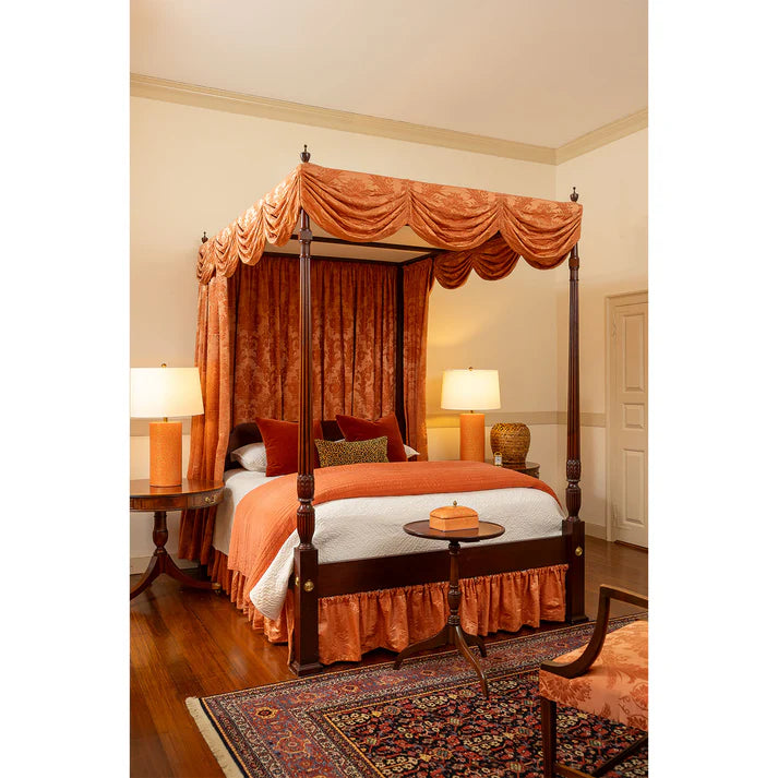 Port 68 Richmond Damask Coral Lamp