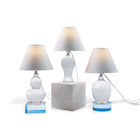 Port 68  Bari Mini Plum Crystal Lamp