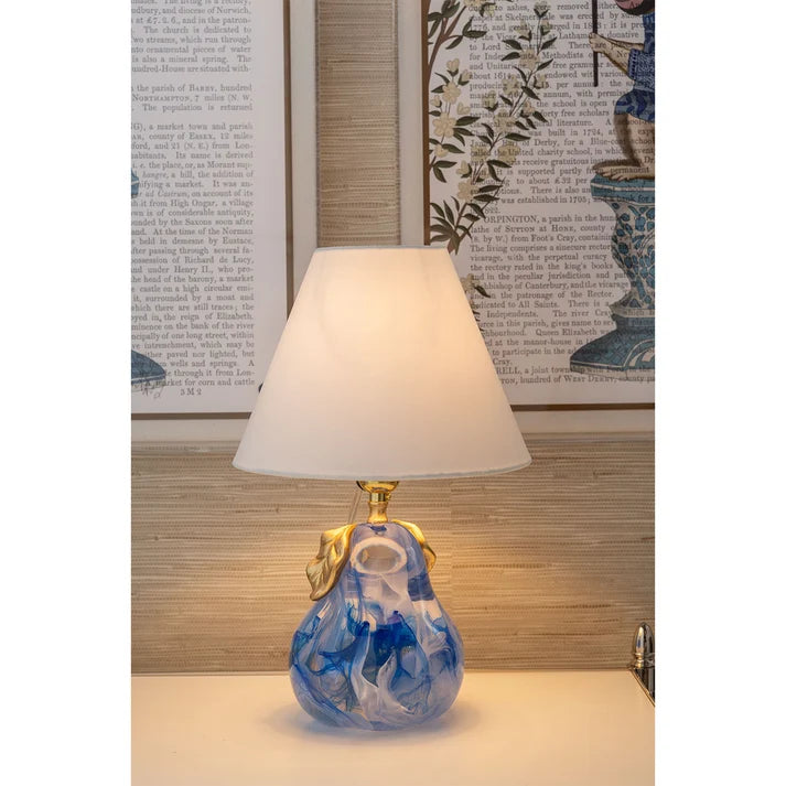 Port 68 Oceanic Blue Pear Lamp