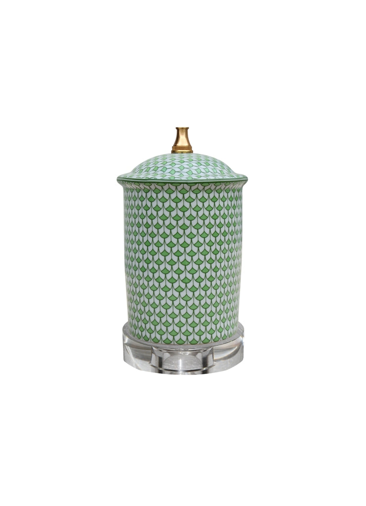 English Blue and White Porcelain Table Lamp