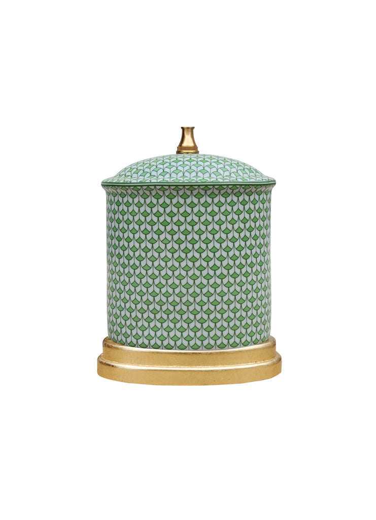 English Blue and White Porcelain Table Lamp