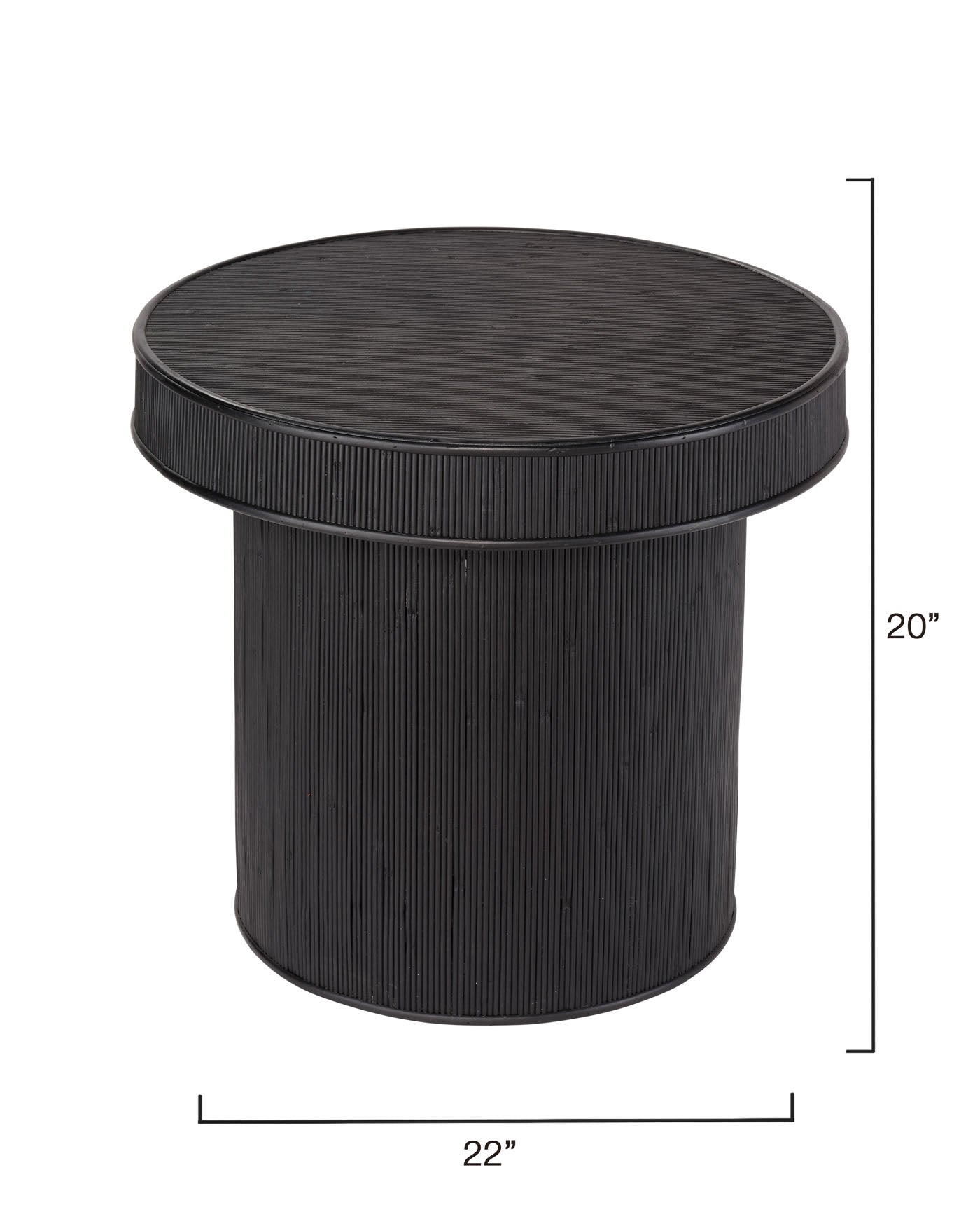 Taylor Bamboo Side Accent Table Lifestyle by JY
