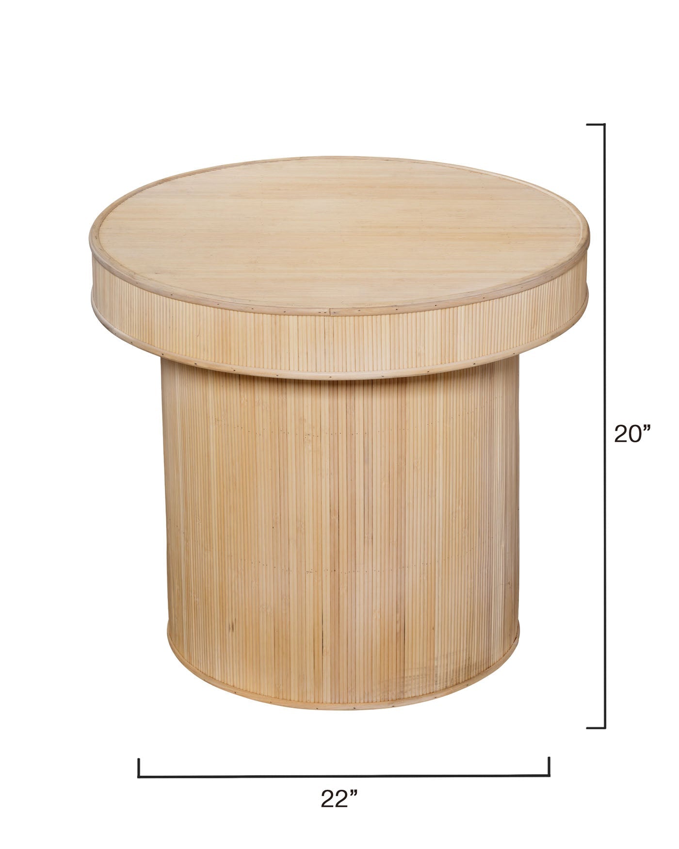 Taylor Bamboo Side Accent Table Lifestyle by JY
