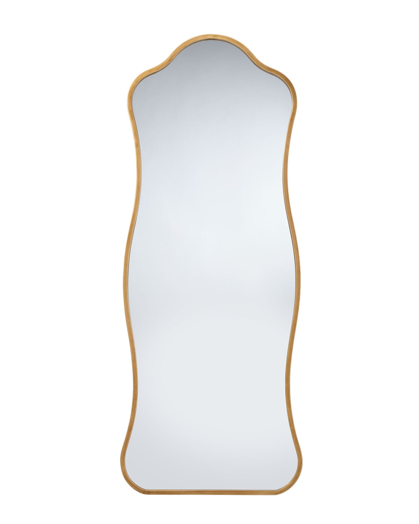 Aurora Wavy Iron Floor Mirror Lifestyle by JY