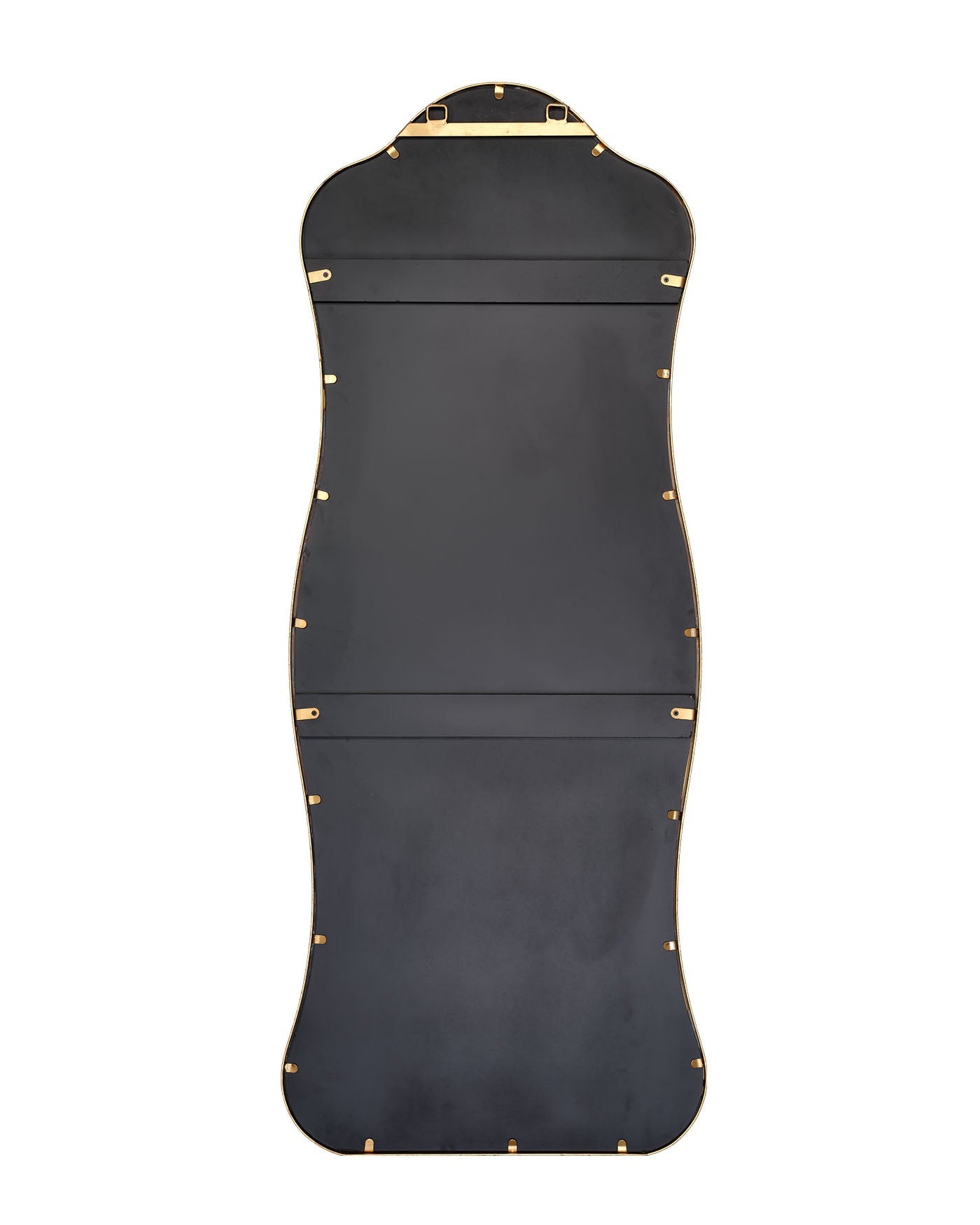 Aurora Wavy Iron Floor Mirror Lifestyle by JY