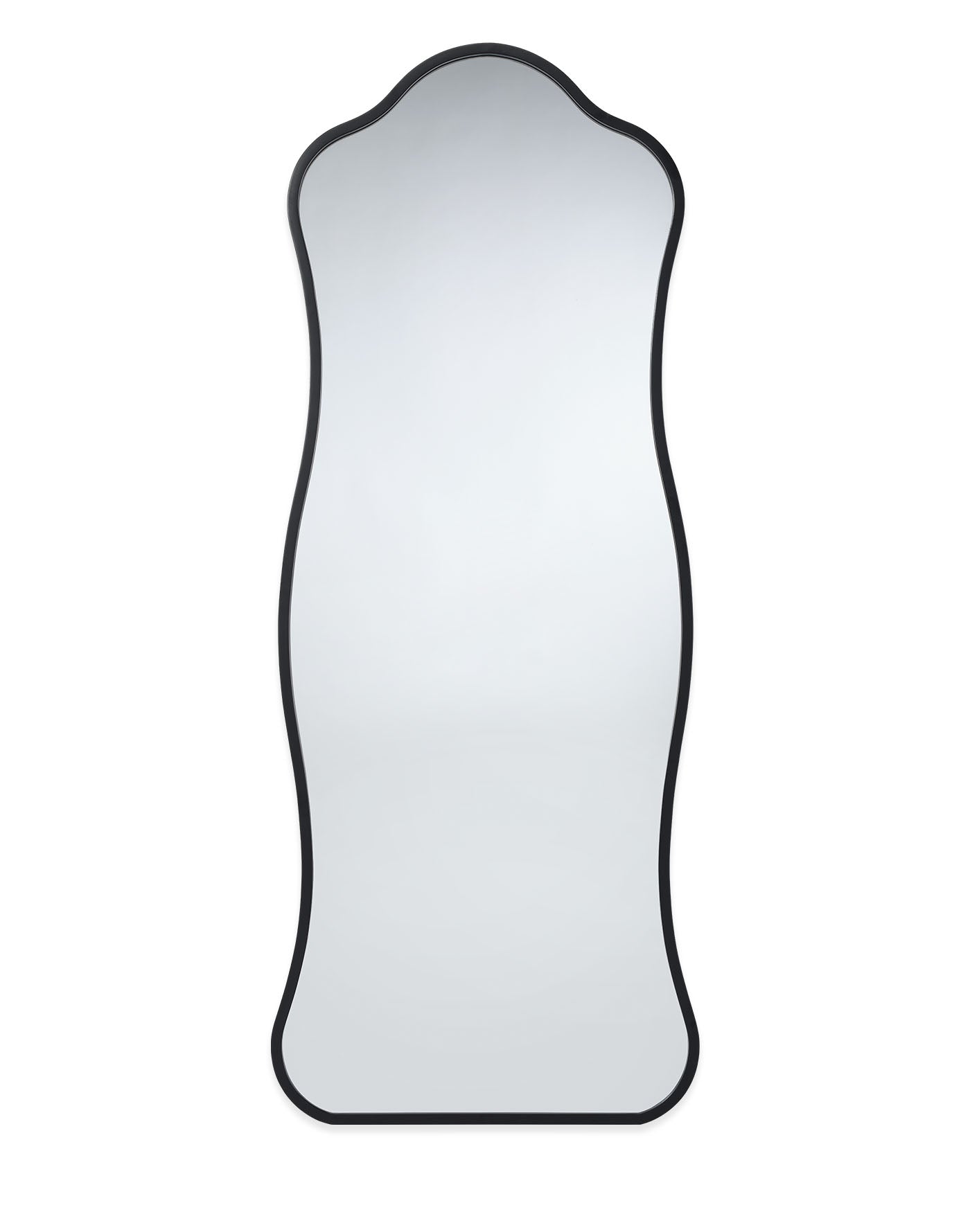 Aurora Wavy Iron Floor Mirror Lifestyle by JY