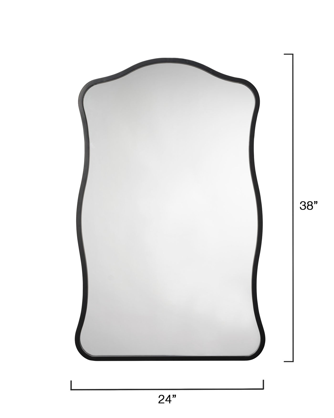 Aurora Wavy Iron Wall Mirror Lifestyle by JY