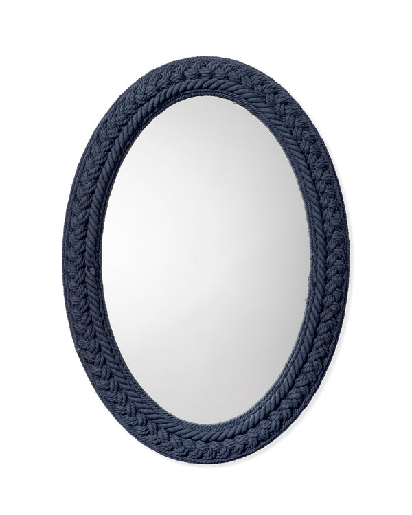 Jamie Young Club Cotton Rope Braided Oval Wall Mirror