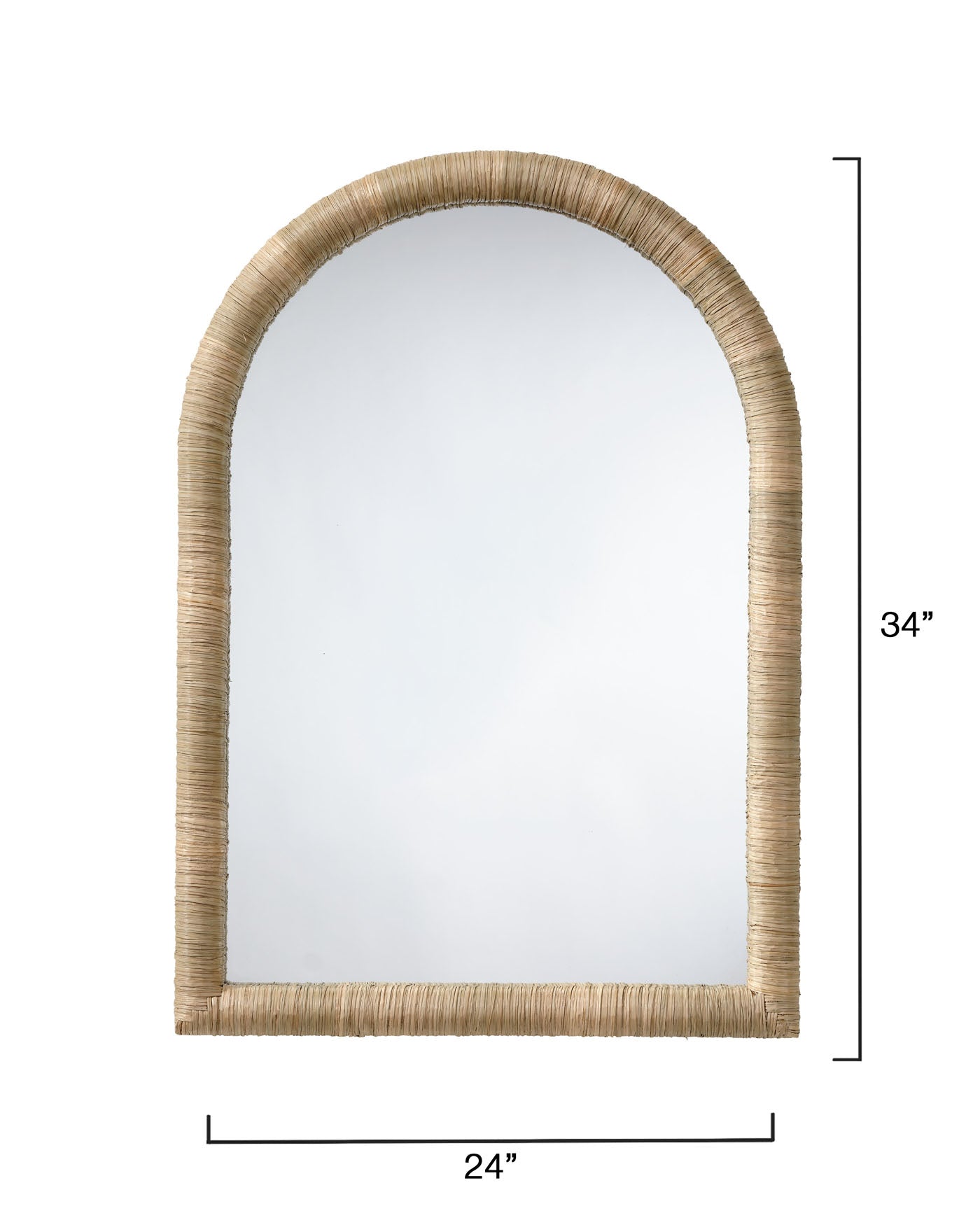 Hill Seagrass Arch Wall Mirror Lifestyle by JY