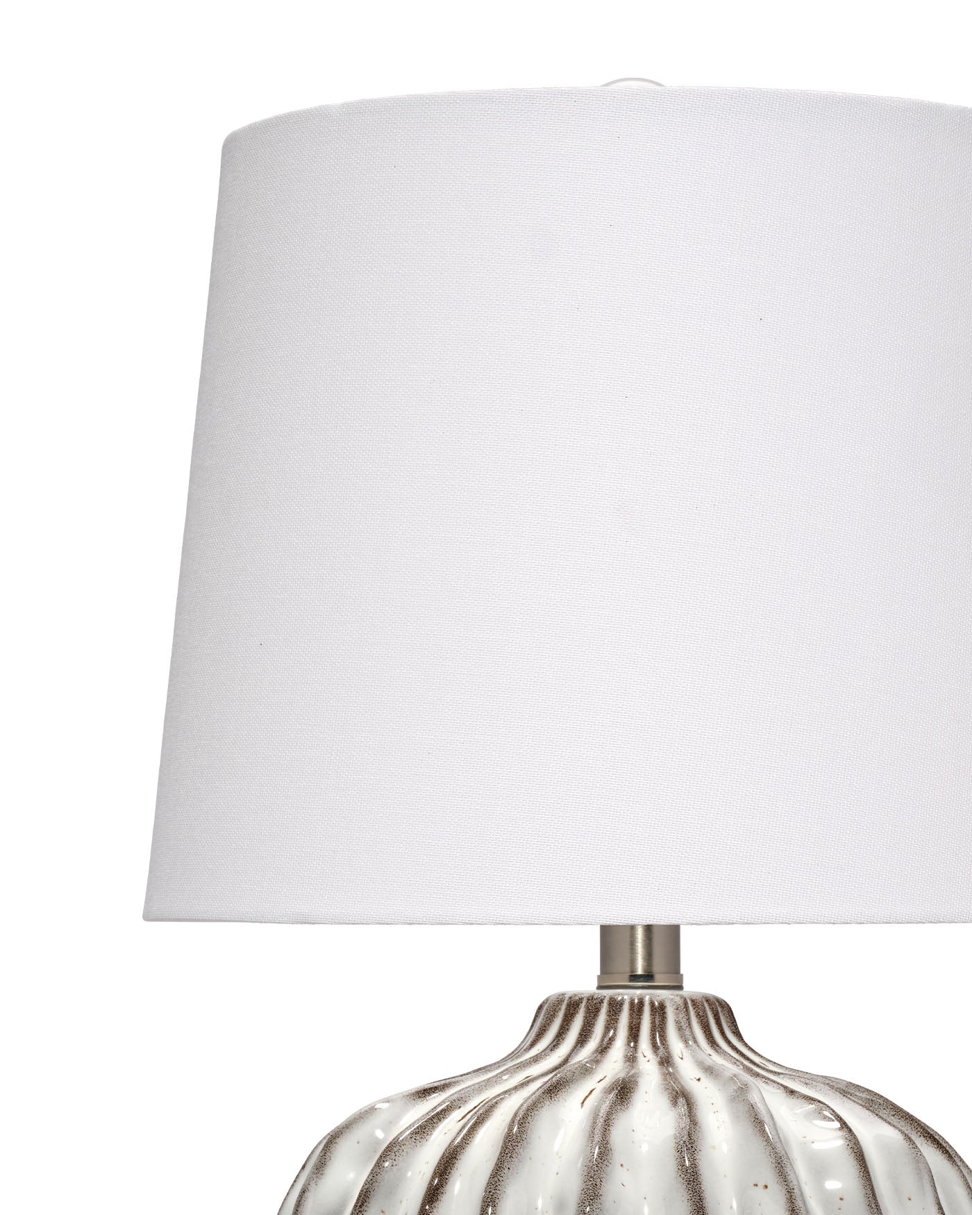 Jamie Young Reef Ceramic Table Lamp With Linen Shade