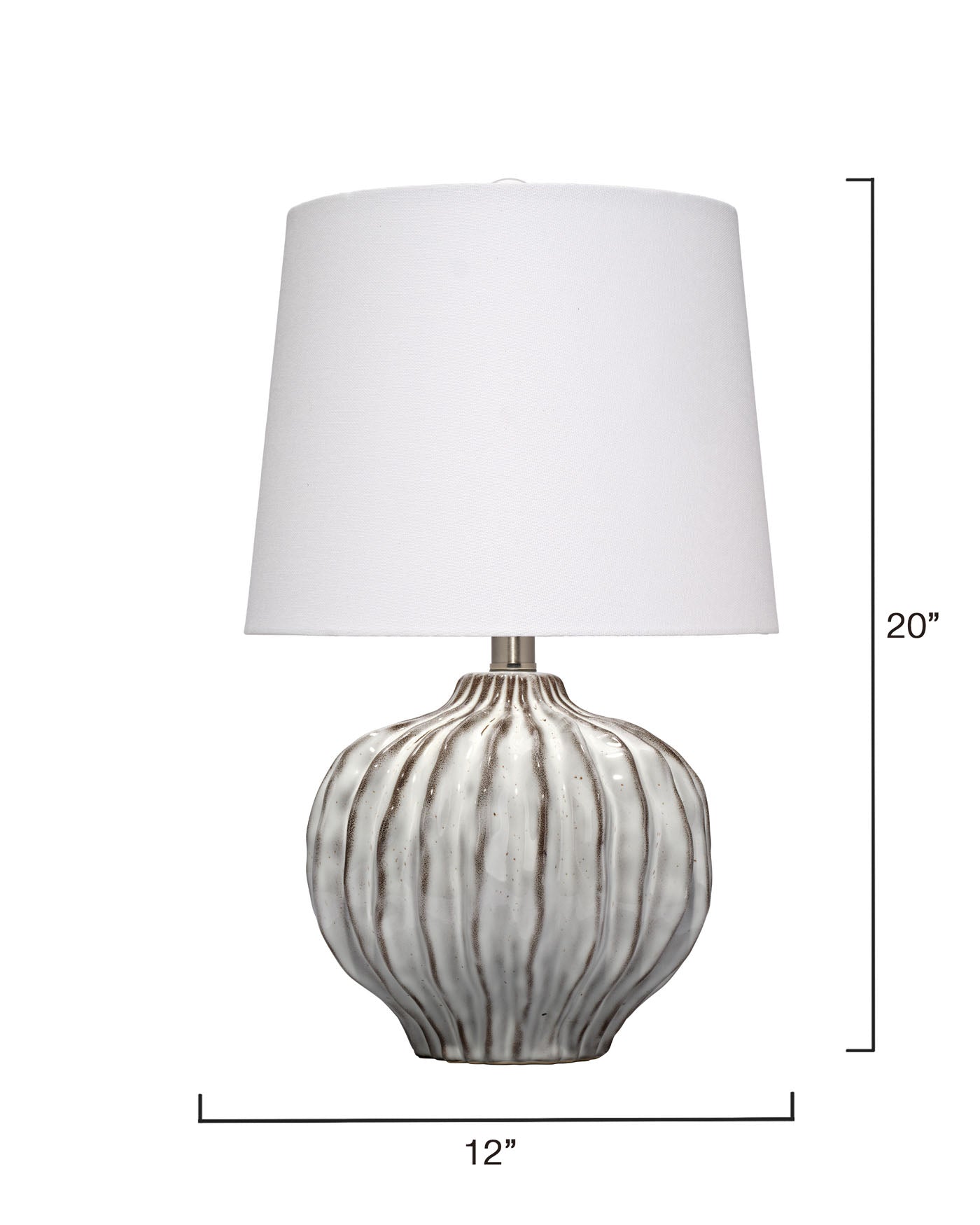 Jamie Young Reef Ceramic Table Lamp With Linen Shade
