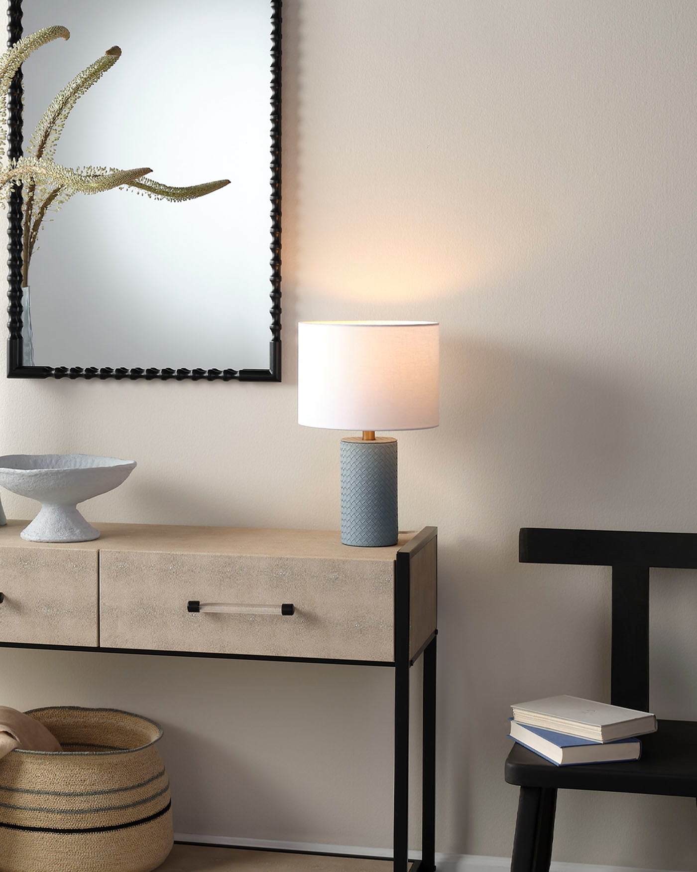 Jamie Young Roman Leather Table Lamp