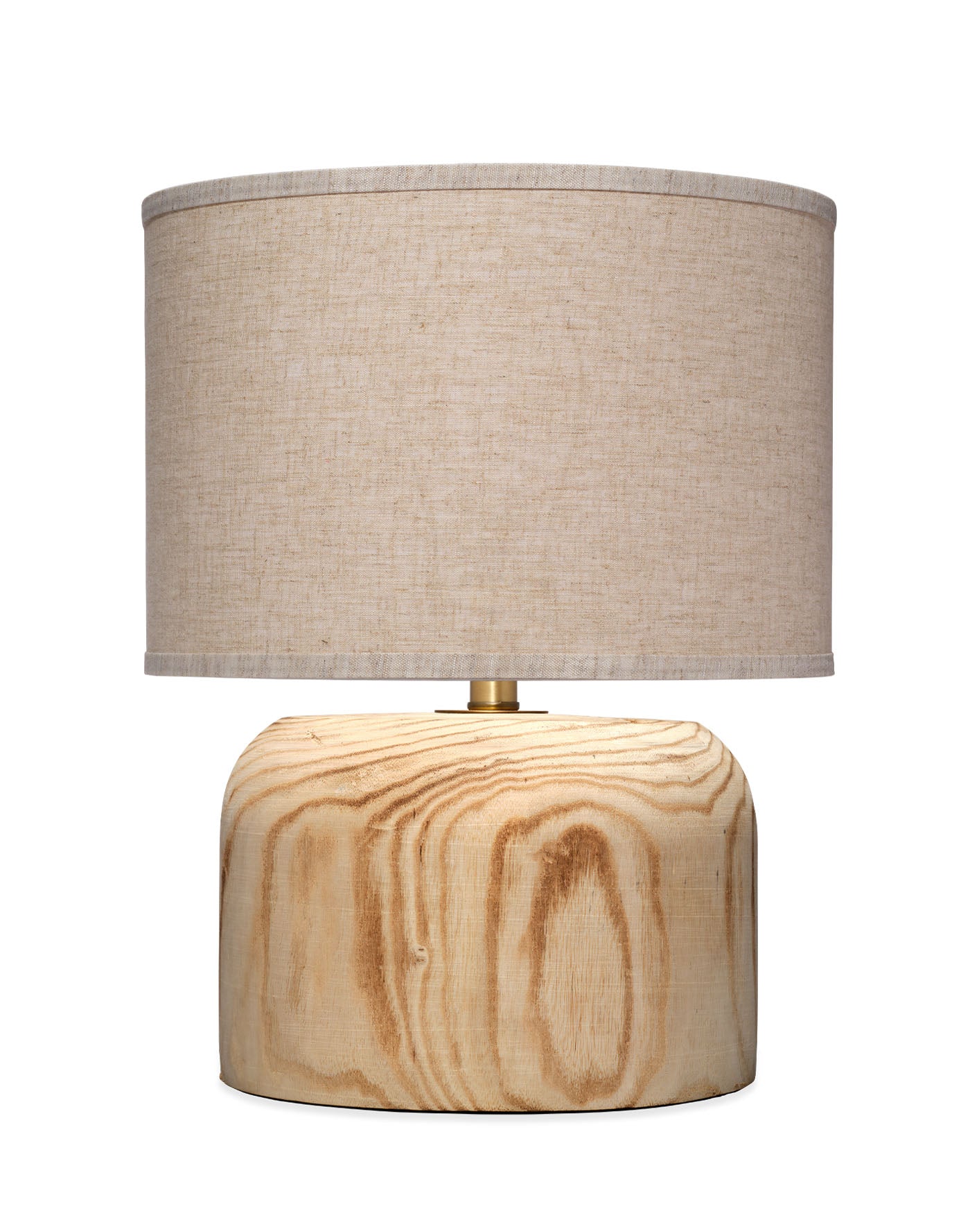 Jamie Young Timber Table Lamp With Linen Shade