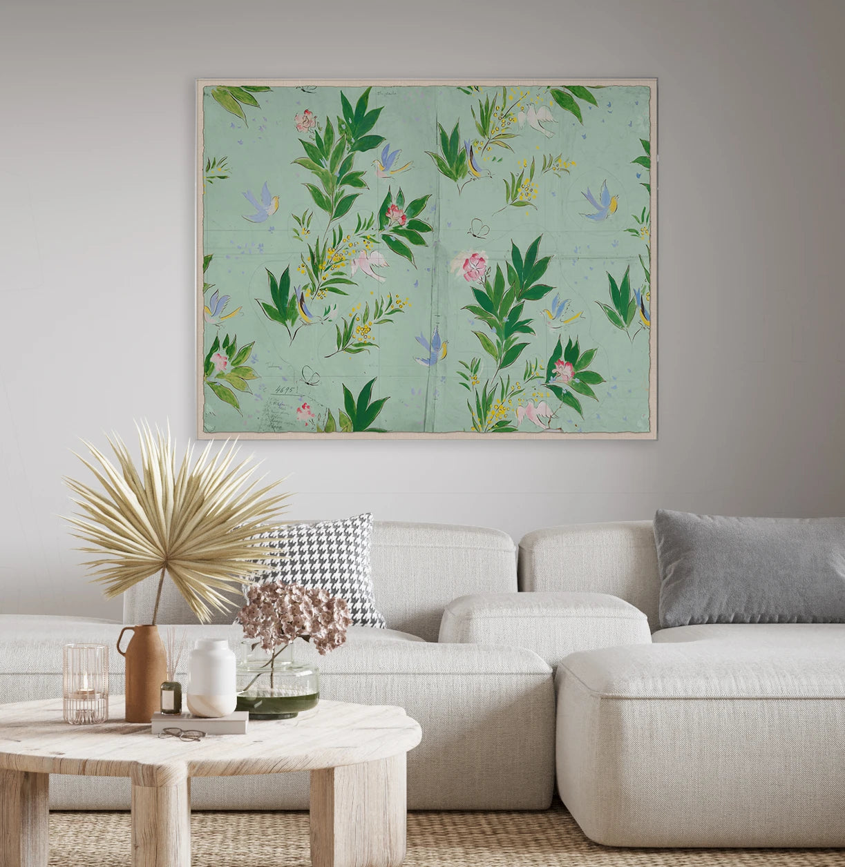 Bargain Basement Doves Art by Paule Marrot Unframed