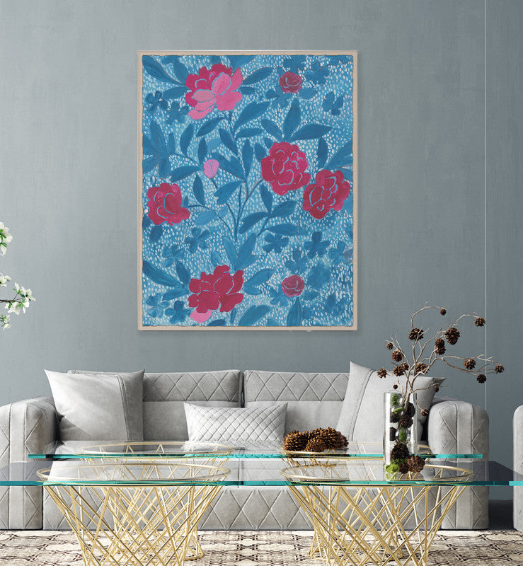 Paule Marrot Floral Blue Art