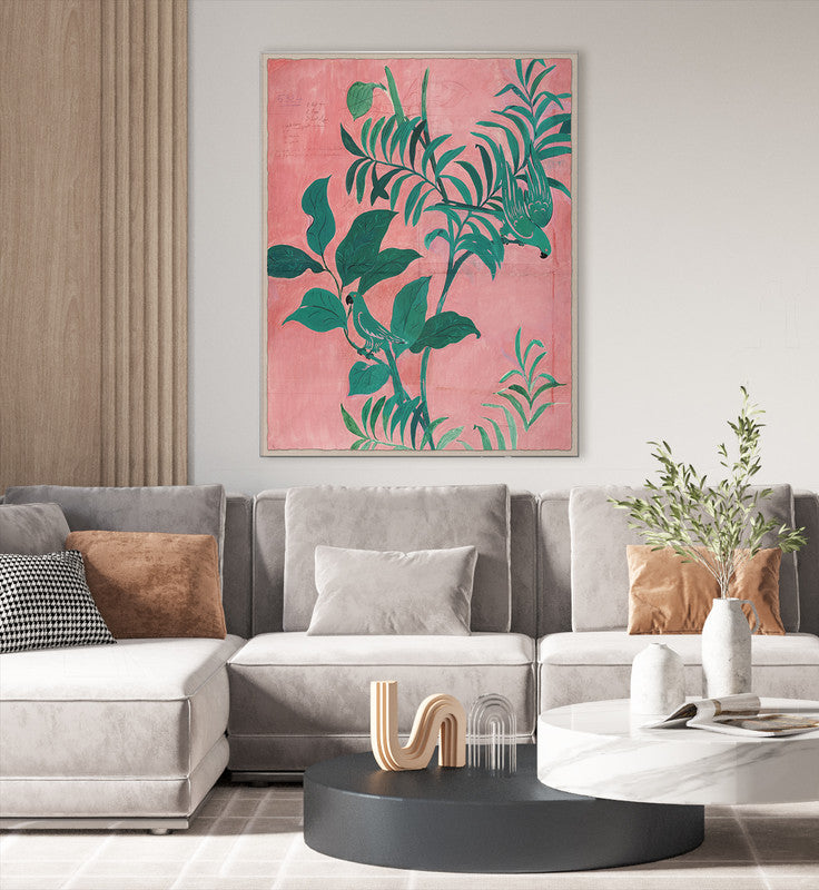 Paule Marrot Pink Birds Artwork