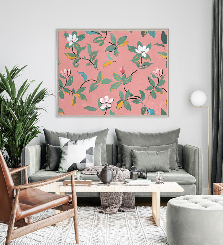 Paule Marrot Blue, Pink, or Green Magnolia Art