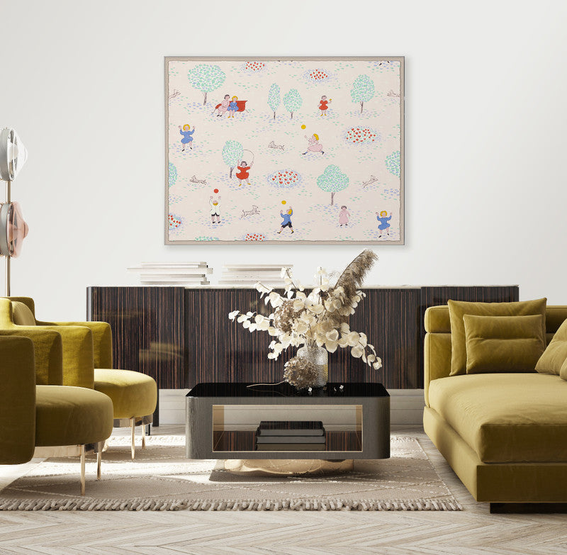 Paule Marrot Playing in the Park Art