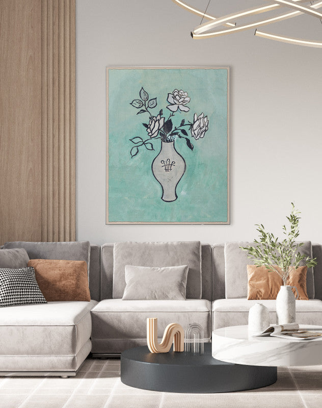 Paule Marrot Vase with Roses Art