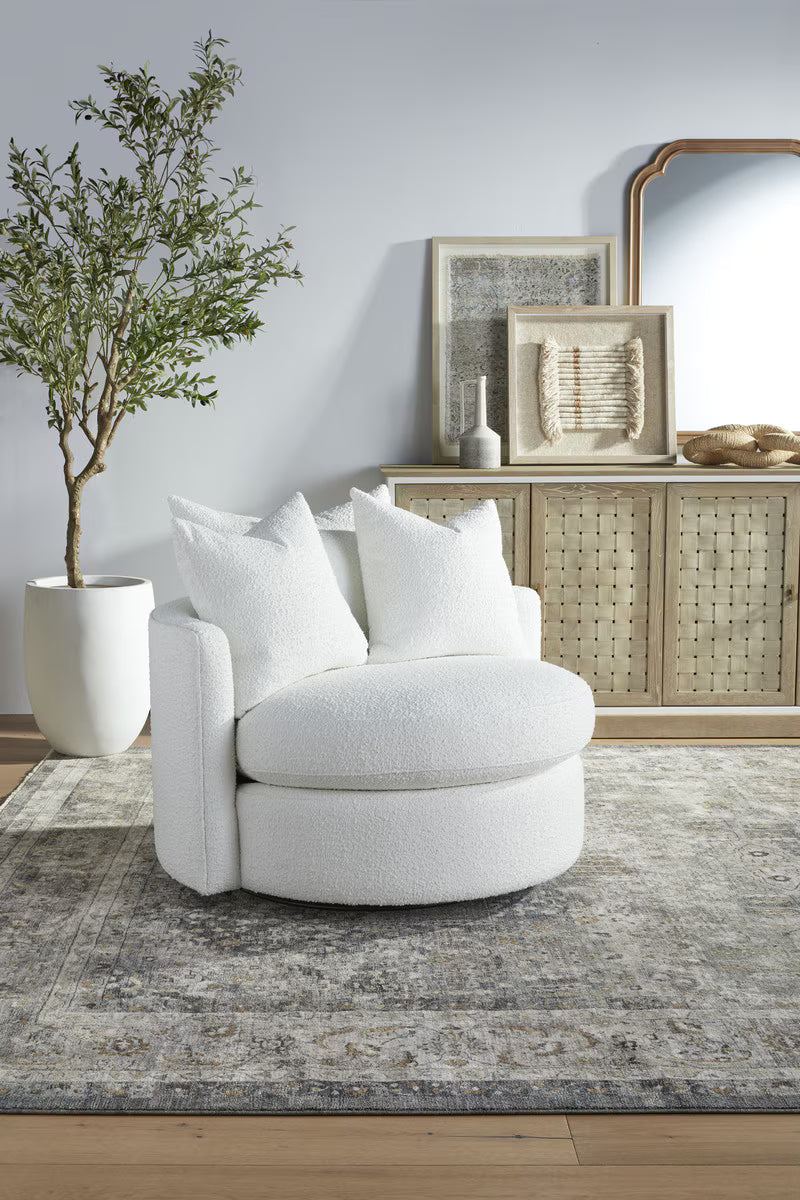 Essentials For Living Lourne Petite Swivel Sofa Chair