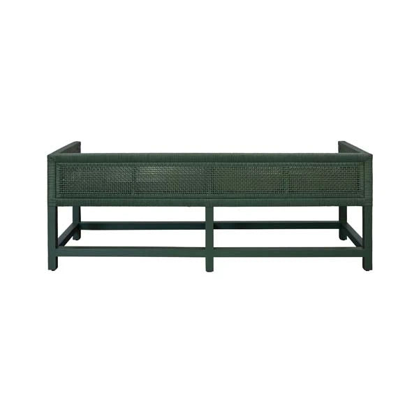 Worlds Away Monterey Rattan Bench