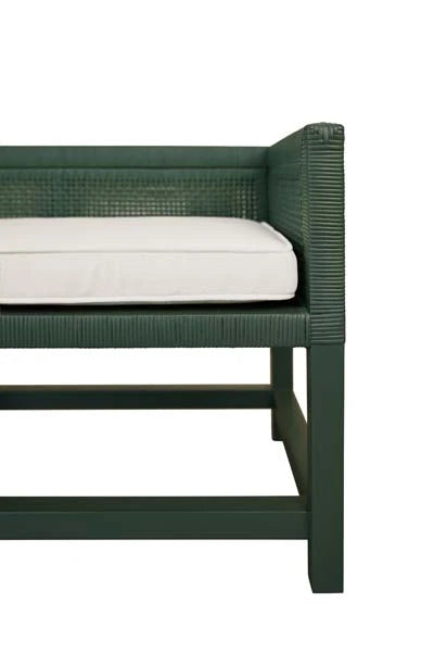 Worlds Away Monterey Rattan Bench