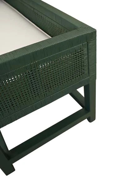 Worlds Away Monterey Rattan Bench