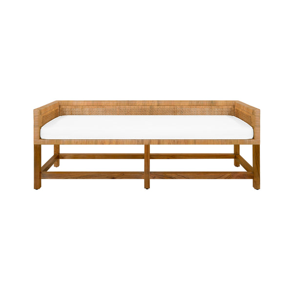 Worlds Away Monterey Rattan Bench